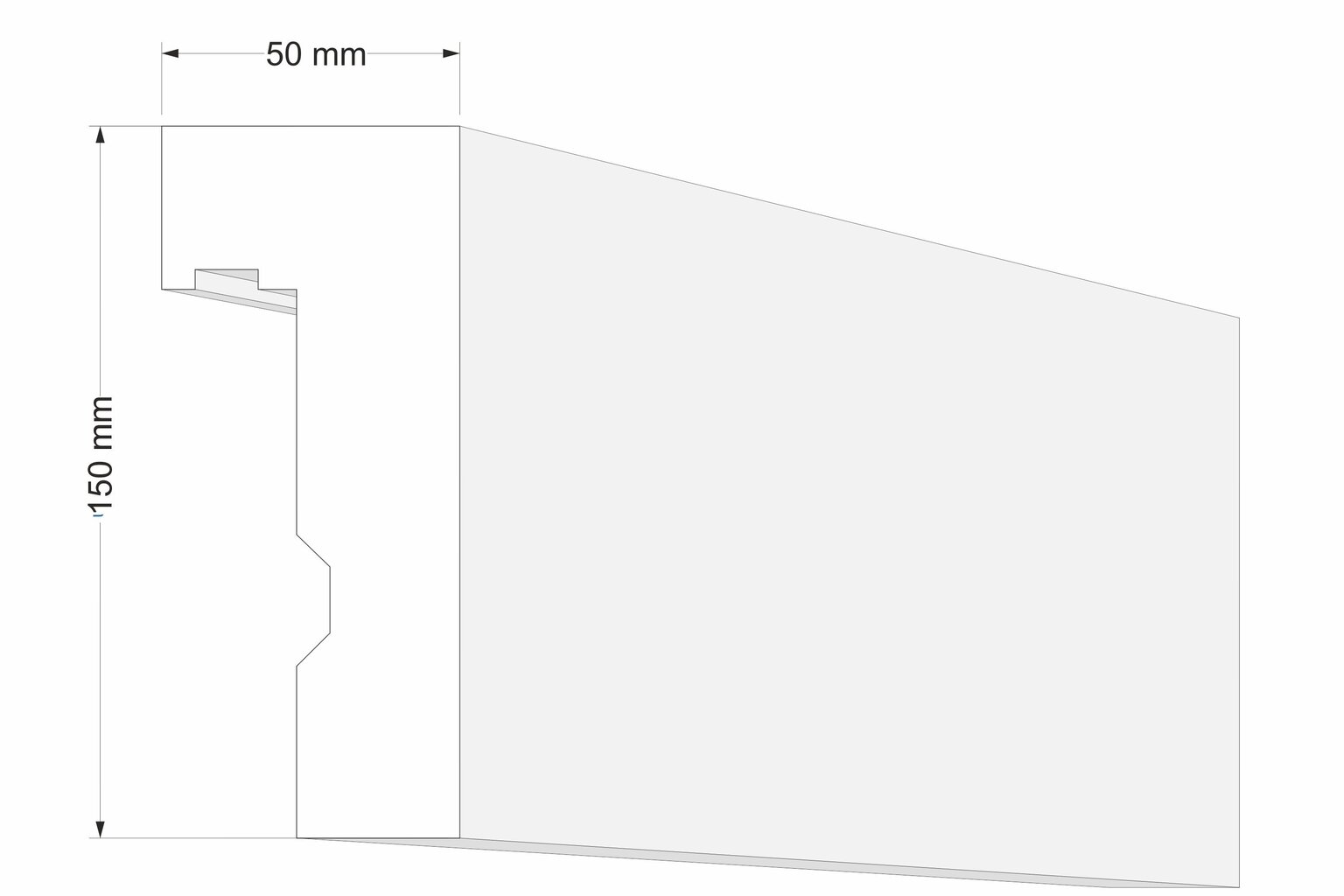 Kardinapuu LK1B 50x150x2000 mm цена и информация | Kardinapuud | kaup24.ee