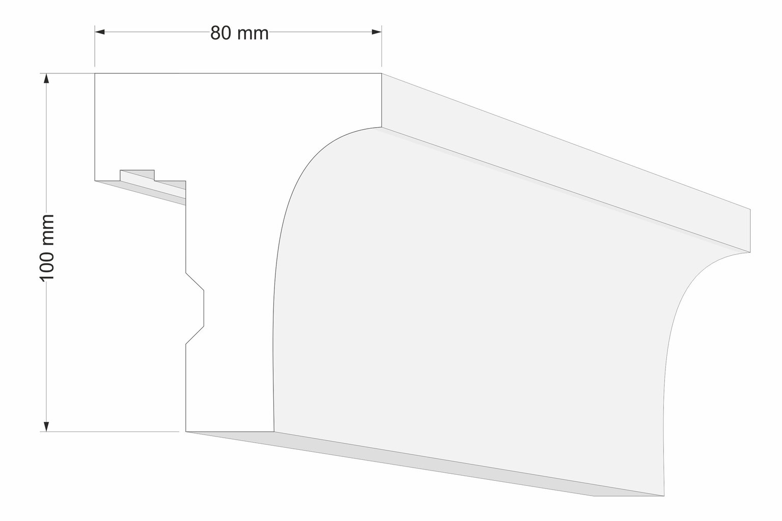 Kardinapuu LK2A 80x100x2000 mm hind ja info | Kardinapuud | kaup24.ee