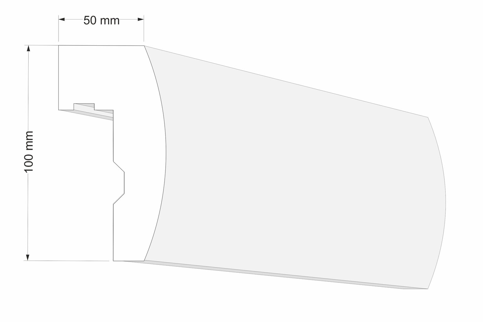 Kardinapuu LK3 50x100x2000 mm цена и информация | Kardinapuud | kaup24.ee