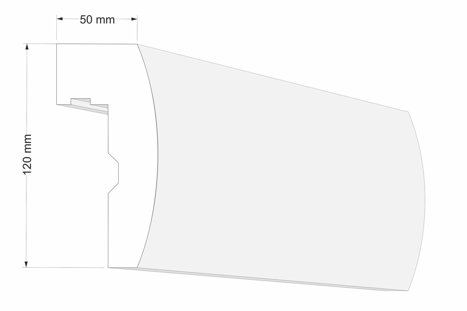 Kardinapuu LK4 50x120x2000 mm цена и информация | Kardinapuud | kaup24.ee