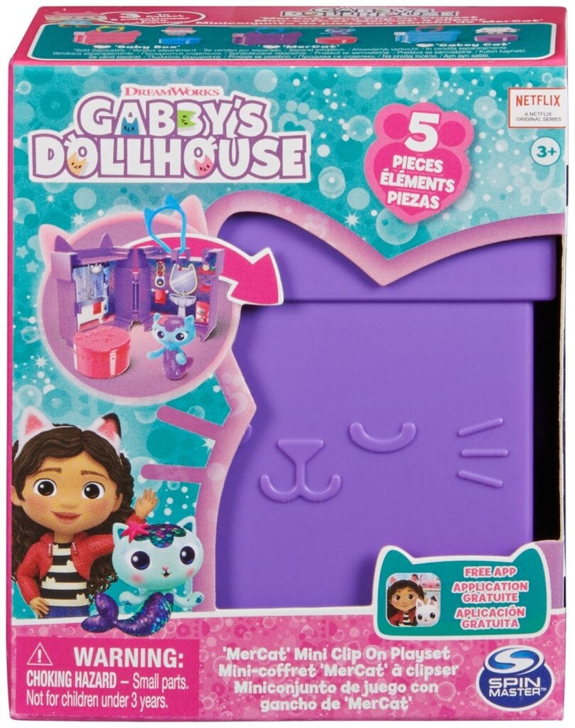 Tuba Gabi Mermaid Cat House lilla kujuke цена и информация | Tüdrukute mänguasjad | kaup24.ee