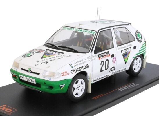 Skoda Felcia Kit Car #0 RAC Rally 1995 S.Blomqvist/B.Melander 18RMC147 IXO 1:18 цена и информация | Mudelautode kollektsioneerimine | kaup24.ee