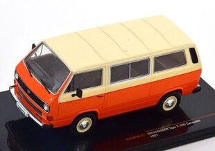 VW T3 Caravelle 1981 Orange/Beige CLC501N IXO 1:43 hind ja info | Mudelautode kollektsioneerimine | kaup24.ee