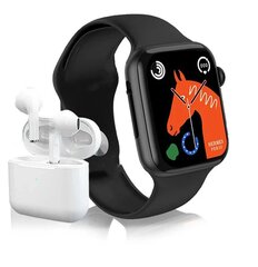 Watch 8 DM01 Black + Earphones White цена и информация | Смарт-часы (smartwatch) | kaup24.ee
