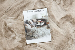 Ковер современный TEDDY NEW sand 52 круг shaggy, плюшевый, очень толстый бежевый цена и информация | Ковры | kaup24.ee