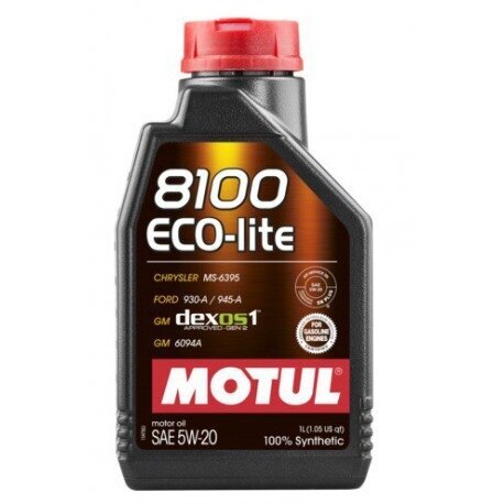 Õli Motul 8100 Eco-lite 5W20, 1L (109102) цена и информация | Mootoriõlid | kaup24.ee