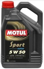 Õli Motul Sport 5W50, 5L (102716) цена и информация | Моторные масла | kaup24.ee