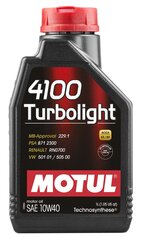 Õli Motul 4100 Turbolight 10W40, 1L (108644) hind ja info | Mootoriõlid | kaup24.ee