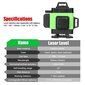 360° lineaarne lasernivoo KKnoon 4D цена и информация | Käsitööriistad | kaup24.ee