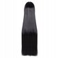 Parukas, pikad mustad juuksed, W60 hind ja info | Karnevali kostüümid | kaup24.ee
