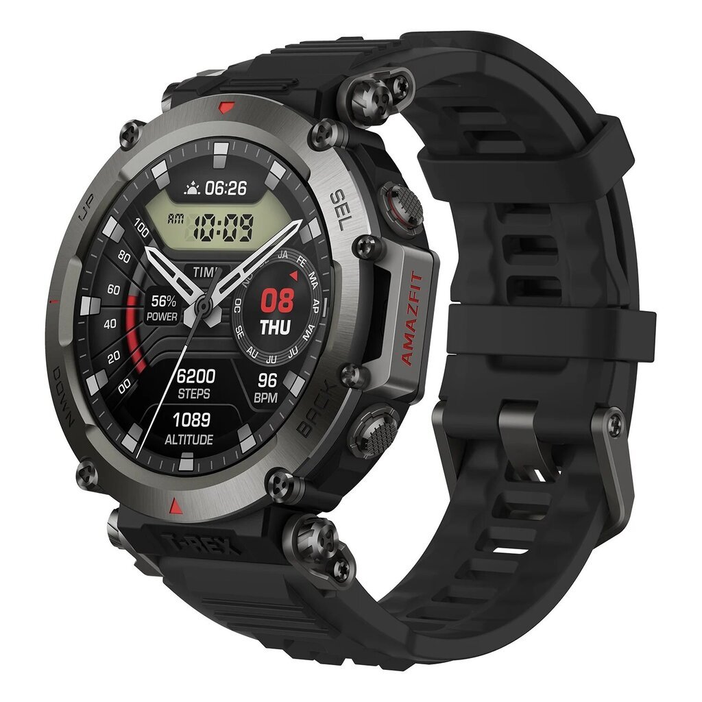 Amazfit T-Rex Ultra Abyss Black цена и информация | Nutikellad (smartwatch) | kaup24.ee