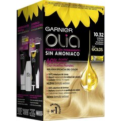 Ammoniaagivaba juuksevärv Garnier Olia 10,32 - Dorado platino, 54 ml hind ja info | Juuksevärvid | kaup24.ee