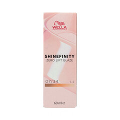 Püsivärv Wella Shinefinity Nº 07/34, 60 ml hind ja info | Juuksevärvid | kaup24.ee