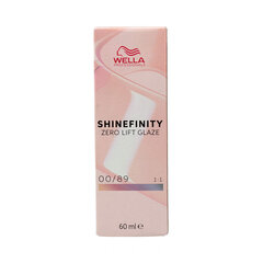 Püsivärv Wella Shinefinity color Nº 00/89, 60 ml hind ja info | Juuksevärvid | kaup24.ee