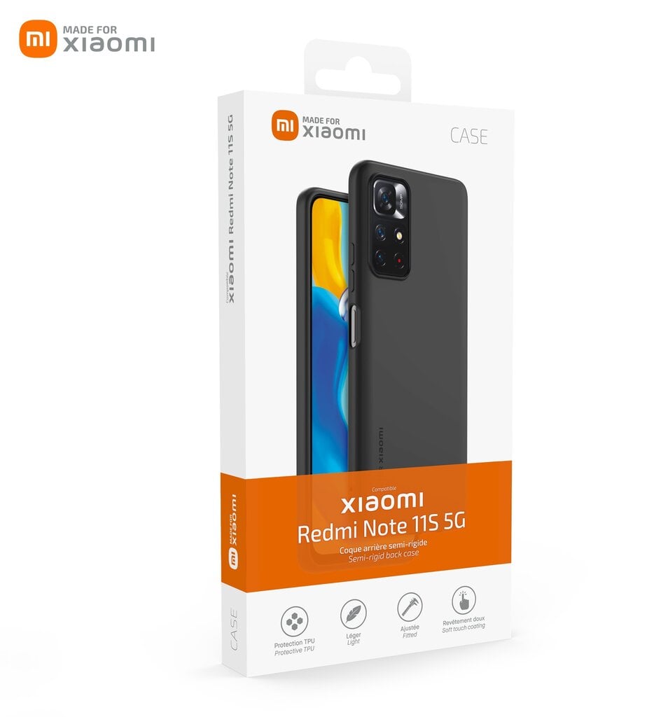Xiaomi TPU, Xiaomi Redmi Note 11, must hind ja info | Telefoni kaaned, ümbrised | kaup24.ee