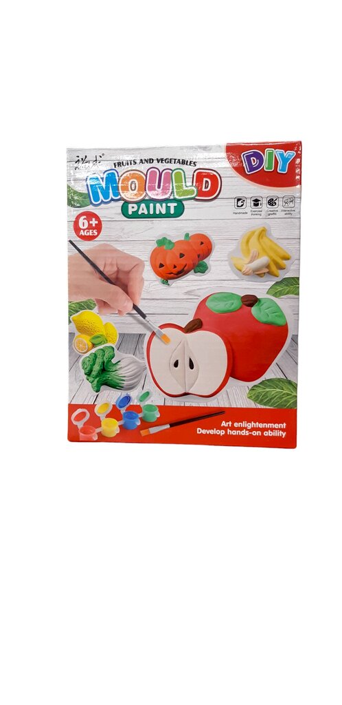 Keraamiline komplekt värvidega joonistamiseks - puu- ja köögiviljad hind ja info | Arendavad mänguasjad | kaup24.ee
