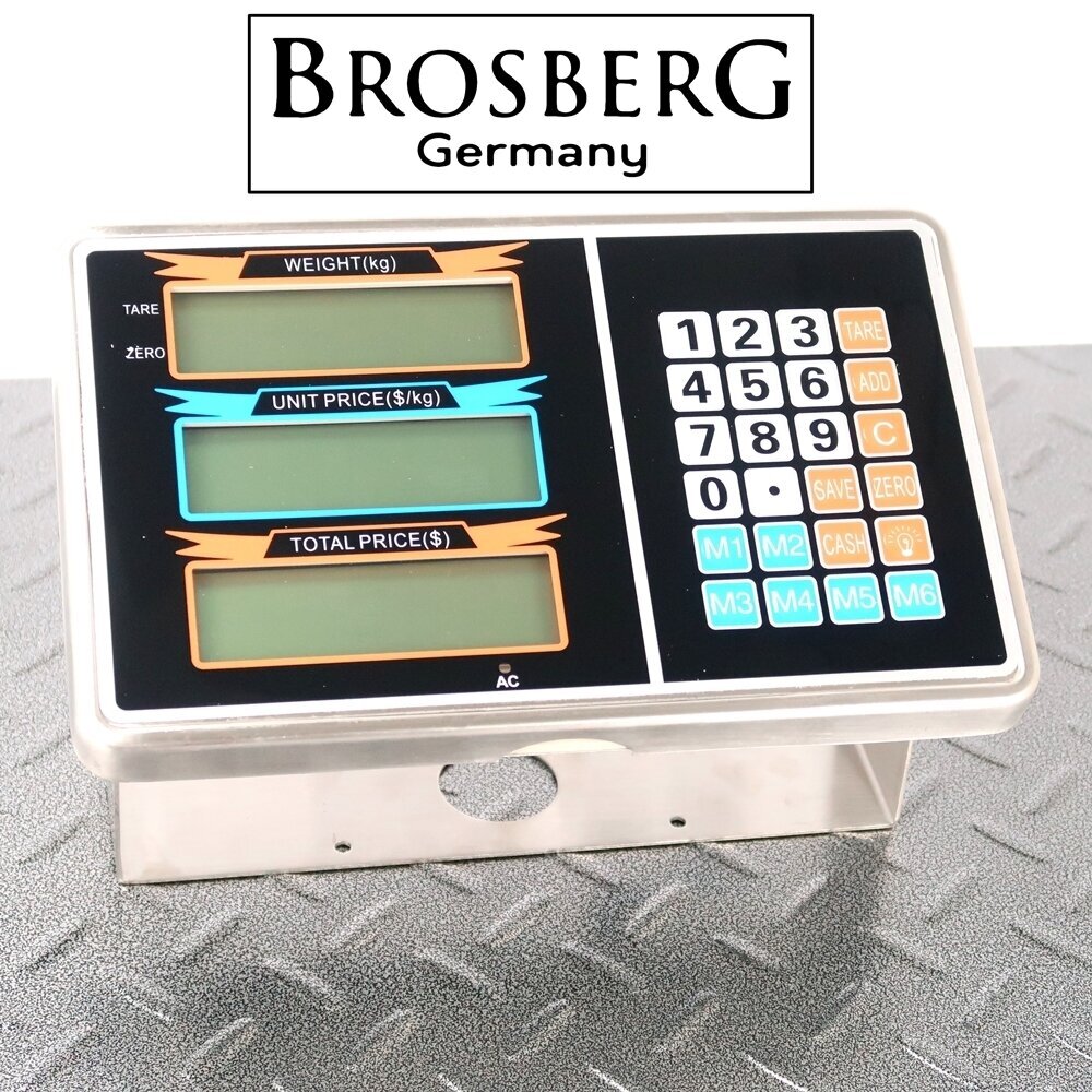 Traadita platvormi kaalud Brosberg P300W BRM_0105606 hind ja info | Tööstuskaalud | kaup24.ee