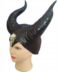 Maleficent nõid lateksmask sarvedega hind ja info | Karnevali kostüümid | kaup24.ee