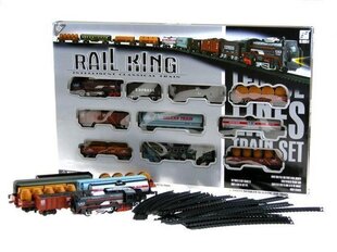 Железнодорожный набор Rail King, 150 см цена и информация | Игрушки для мальчиков | kaup24.ee