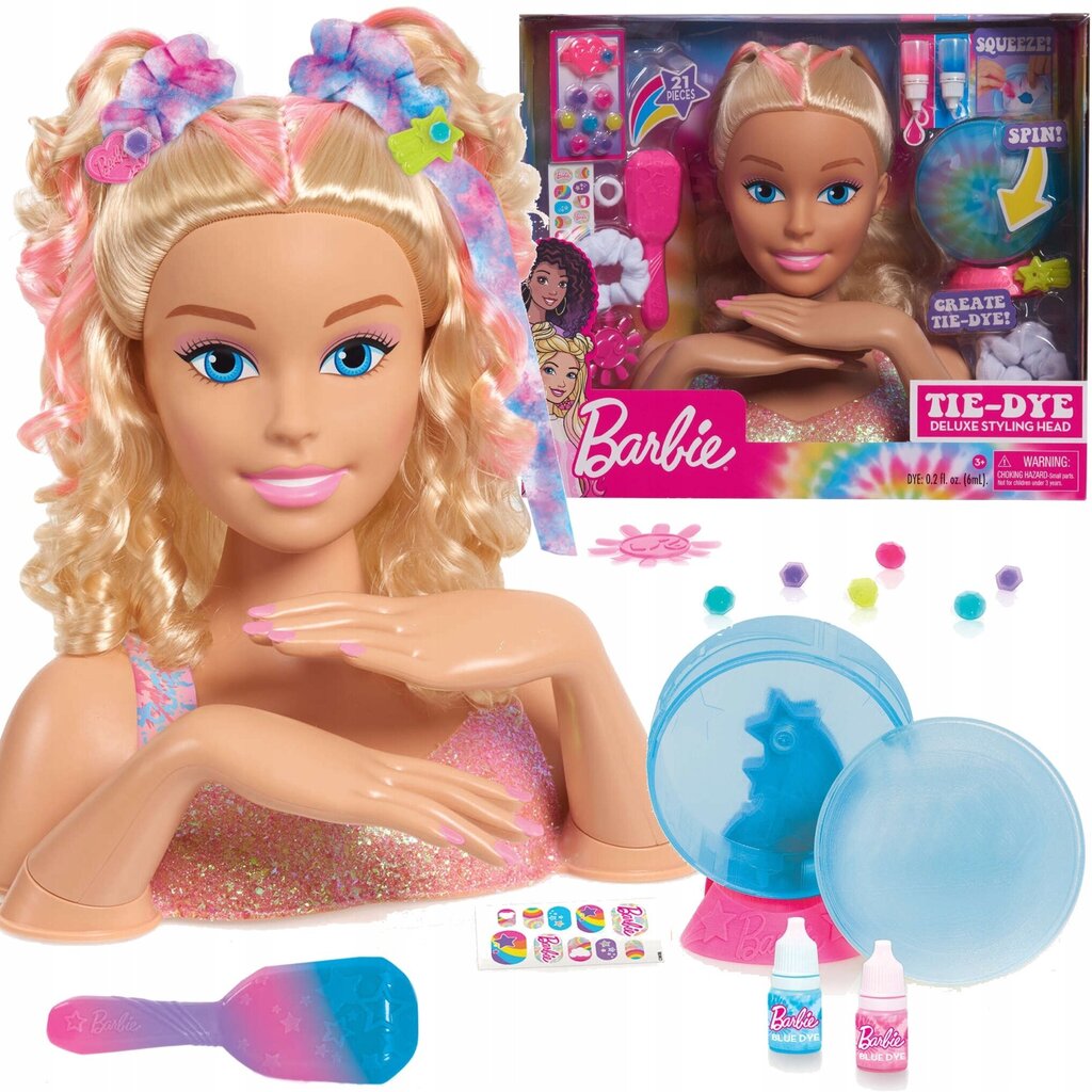 Barbie juuste kujundamise pea hind ja info | Tüdrukute mänguasjad | kaup24.ee