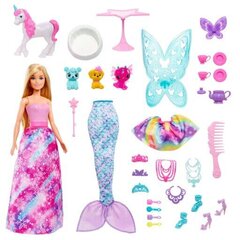 Advendikalender Barbie Dreamtopia ja Styling Head Barbie цена и информация | Игрушки для девочек | kaup24.ee