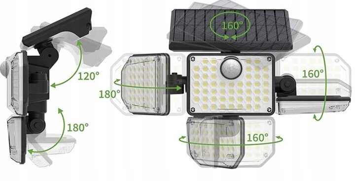 Solar LED välisvalgusti Izoxis 20224, 9W, 6000lm hind ja info | Aia- ja õuevalgustid | kaup24.ee