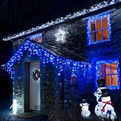 Уличная гирлянда-сосулька Berimax 200 LED Flash, синяя цена и информация | Новогодняя гирлянда Holiday, 10 светодиодов, 30 см | kaup24.ee