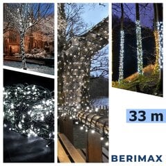 Новогодняя гирлянда Berimax 500 LED Flash, холодный белый цена и информация | Гирлянды | kaup24.ee