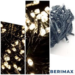 Новогодняя гирлянда Berimax 100 LED, теплый белый цена и информация | Гирлянды | kaup24.ee