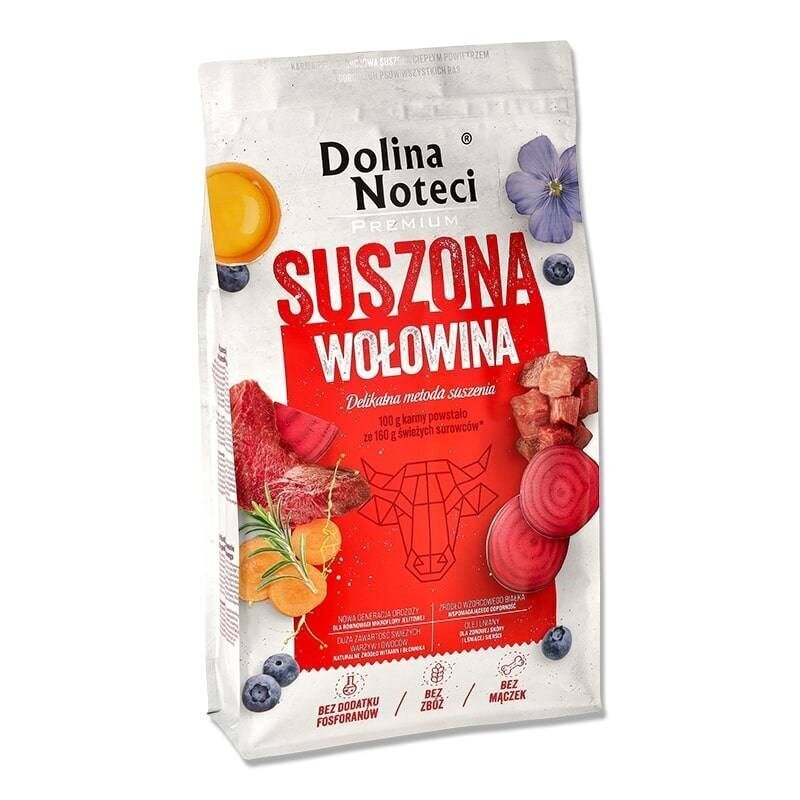 Dolina Noteci Premium kuivtoit kuivatatud veiselihaga, 9 kg hind ja info | Kuivtoit koertele | kaup24.ee