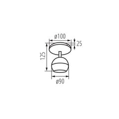 Lamp Kanlux Galoba EL-10 W цена и информация | Потолочные светильники | kaup24.ee