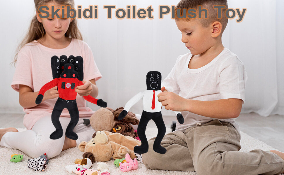 Pehmete mänguasjade komplekt HappyJoe Skibidi Toilet, 7 tk, 25cm цена и информация | Pehmed mänguasjad | kaup24.ee