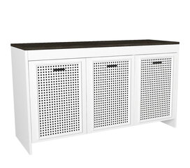 Шкаф для хранения Asir, 120x75x45см, белый цена и информация | Столы-консоли | kaup24.ee