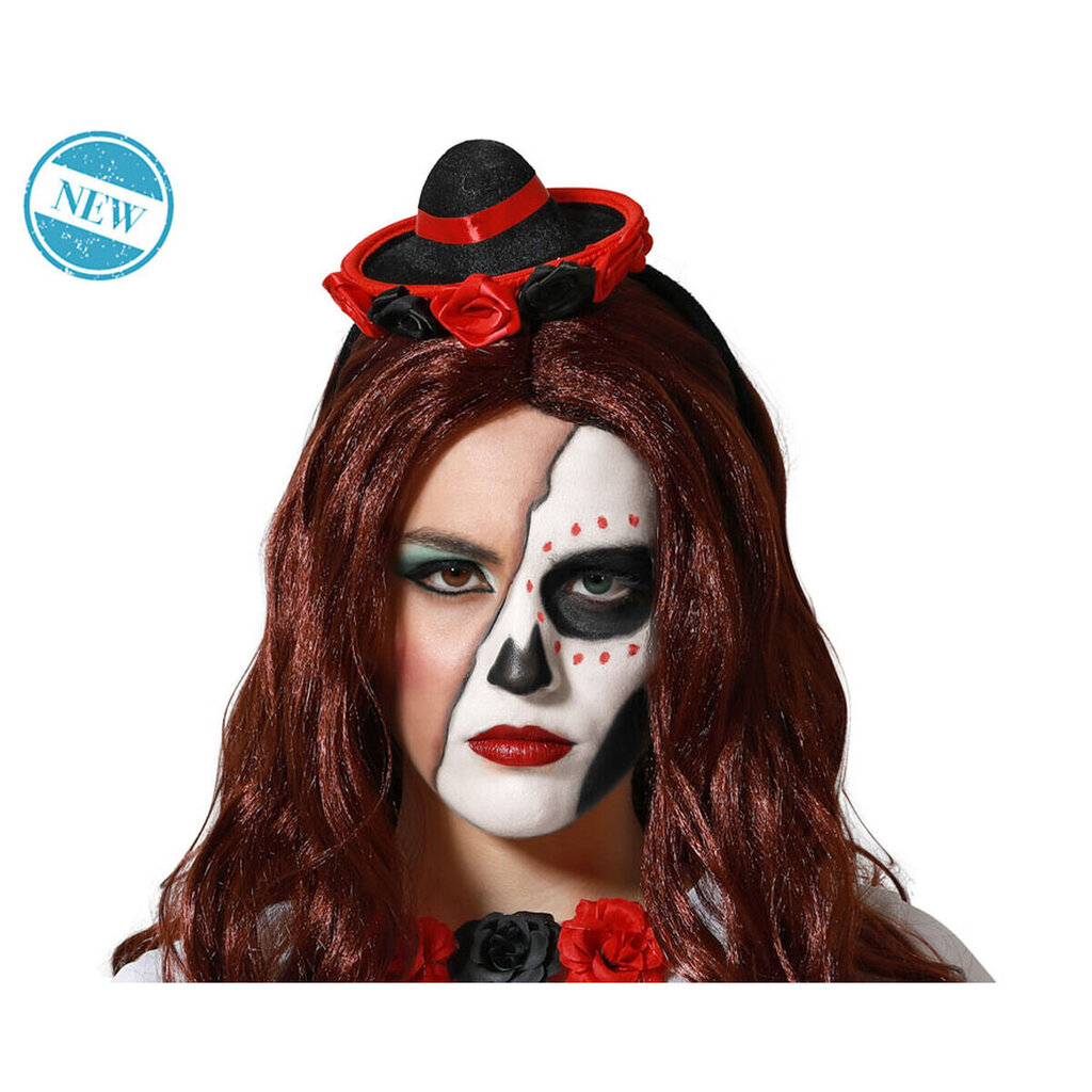 Peapael Punane/Must Kübar Mini Halloween цена и информация | Karnevali kostüümid | kaup24.ee