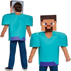 Karnevali kostüüm Minecraft Steve 124-136 cm 7-8 aastane hind ja info | Karnevali kostüümid | kaup24.ee