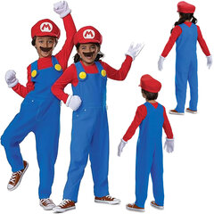 Karnevali kostüüm Super Mario 127-136 cm (7-8 aastat) hind ja info | Karnevali kostüümid | kaup24.ee