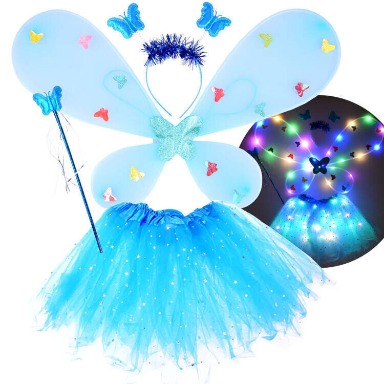 Väike haldjas - Liblikas kostüüm, sinine hind ja info | Karnevali kostüümid | kaup24.ee