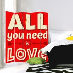 Ruumijaotur Kõik mida vajad on armastus hind ja info | Sirmid ja vaheseinad | kaup24.ee