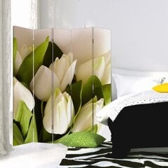 Ширма Белые тюльпаны цена и информация | Мобильные стенки | kaup24.ee