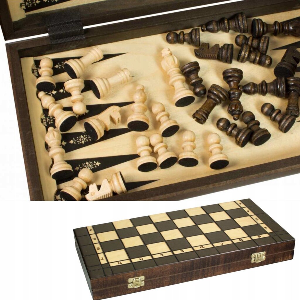 Male, kabe ja backgammoni komplekt Sunrise Chess & Games 3 in 1, 40 x 40 cm цена и информация | Lauamängud ja mõistatused | kaup24.ee