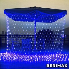 Штора-гирлянда новогодняя Berimax 160 LED 3x1, синяя цена и информация | Гирлянды | kaup24.ee