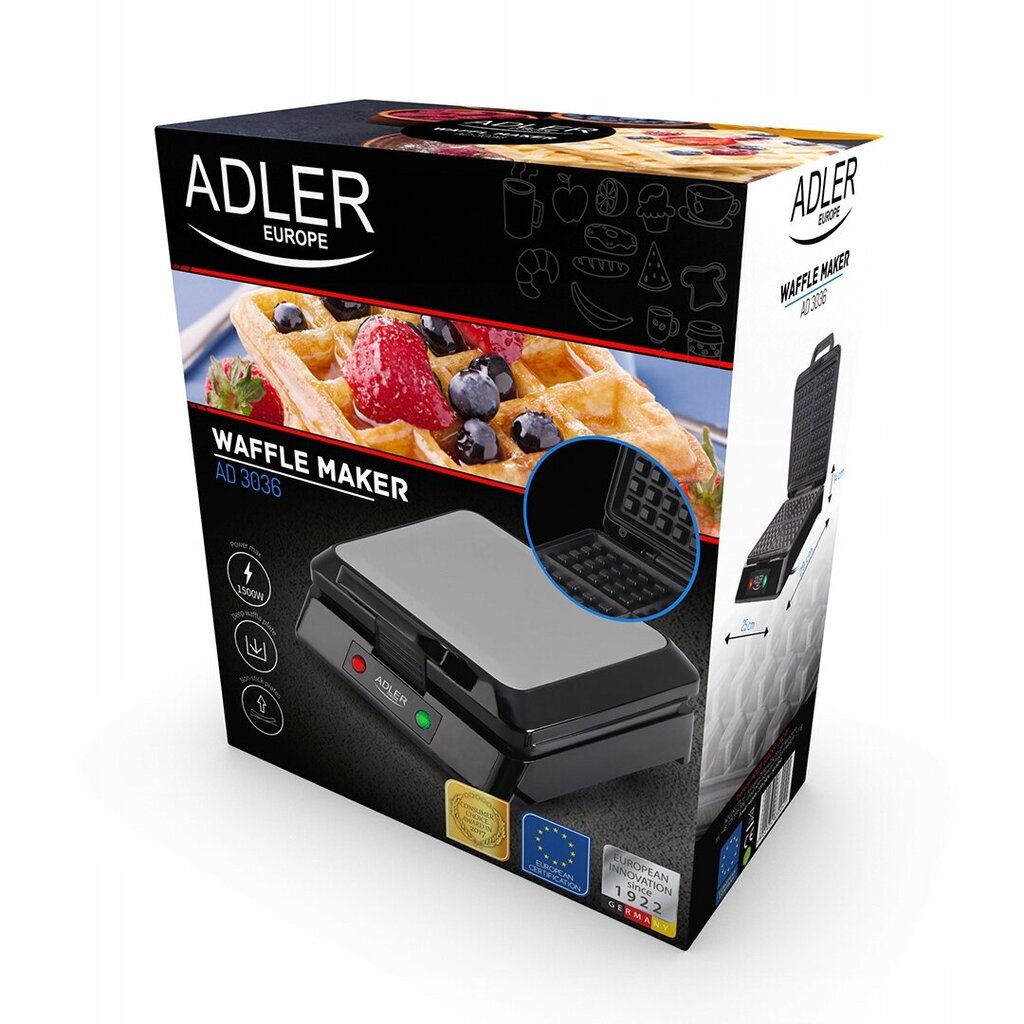 Adler AD303630 must hind ja info | Vahvliküpsetajad ja pannkoogiküpsetaja | kaup24.ee