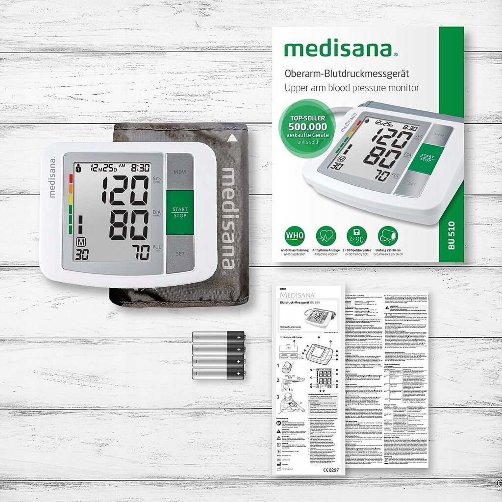 Elektrooniline vererõhuaparaat Medisana BU 510 hind ja info | Vererõhuaparaadid | kaup24.ee