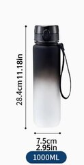 Spordiveepudel 1000ml цена и информация | Фляги для воды | kaup24.ee