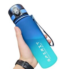 Бутылка для спортивной воды большой емкости, 1000 мл, синяя цена и информация | Бутылки для воды | kaup24.ee