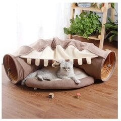 Складной туннель/кровать для кошек Cat toy (2 в 1) цена и информация | Игрушки для кошек | kaup24.ee
