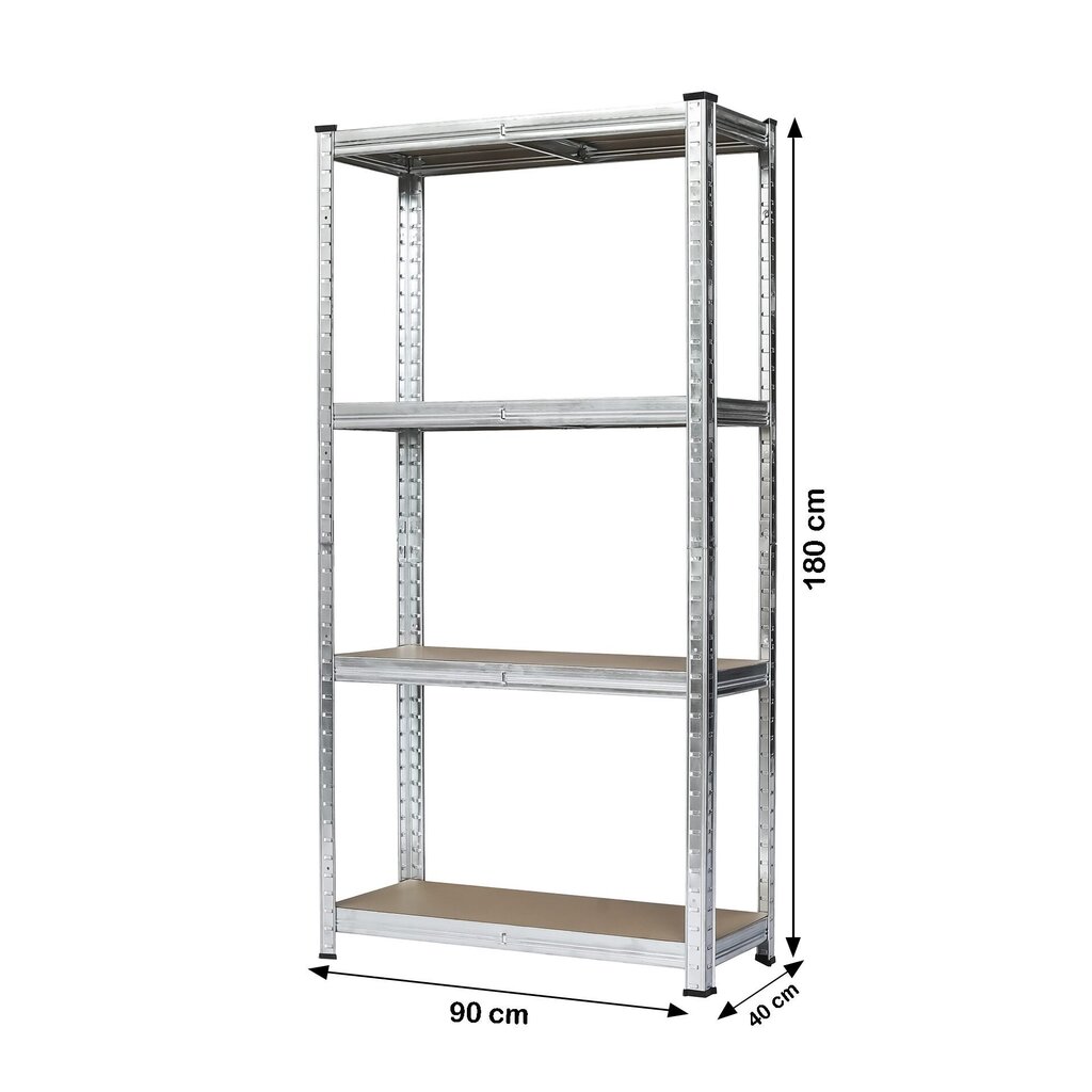 Hoiuriiul, 180 x 90 x 40 cm, 125 kg hind ja info | Riiulid tööriistadele | kaup24.ee