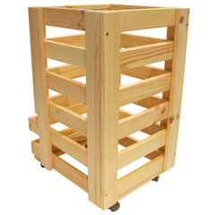 Деревянный ящик для хранения овощей, 30х37х51 см. цена и информация | Ящики для вещей | kaup24.ee