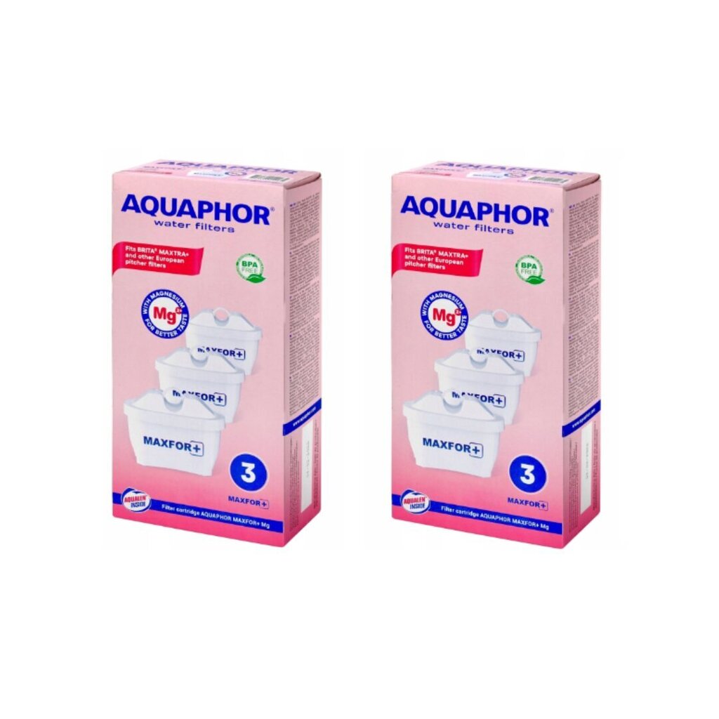 Aquaphor B25 Maxfor+ MG, 6 tk hind ja info | Filterkannud ja filtrid | kaup24.ee