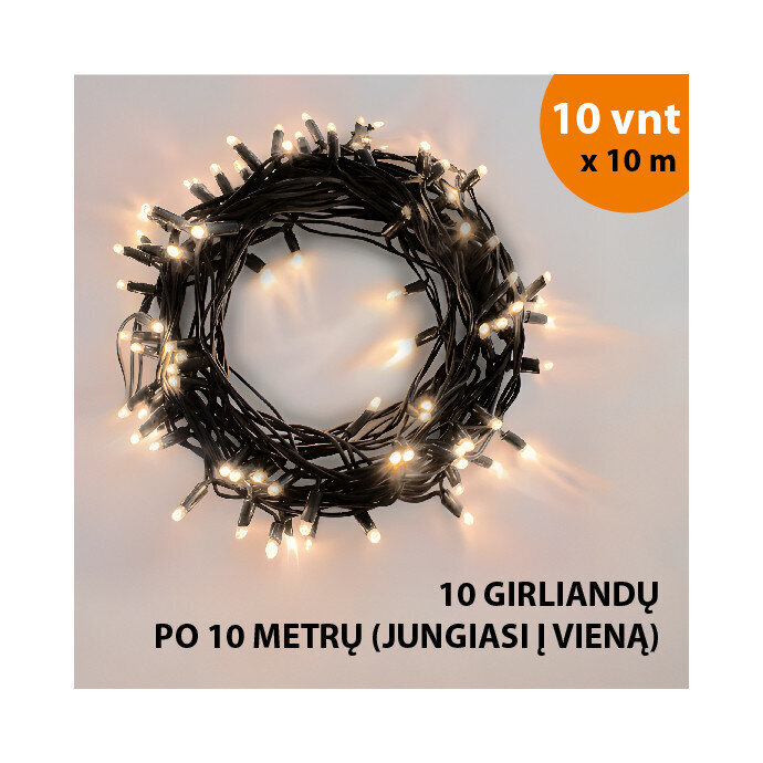 LED-tuled ProLED, 100 m, must hind ja info | Jõulutuled | kaup24.ee